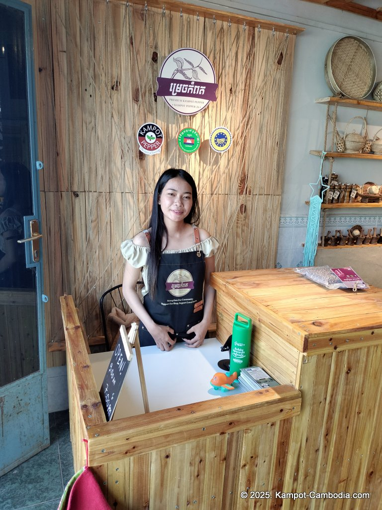 Kampot Pepper 26 store in Kampot, Cambodia