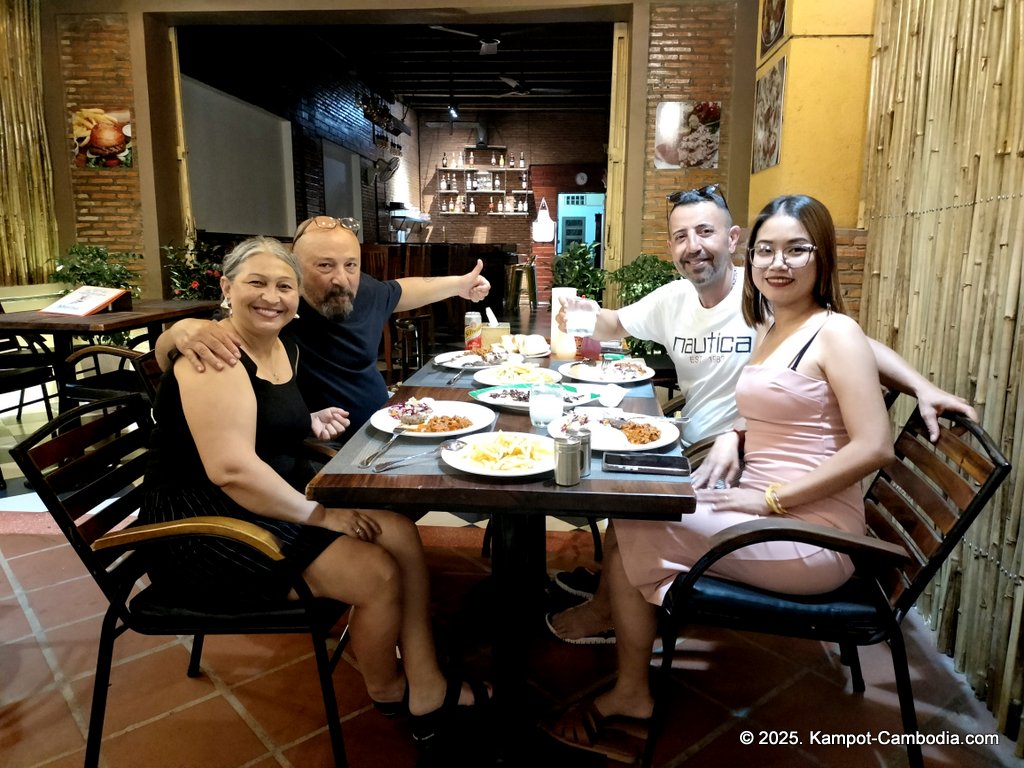 Turquaz restaurant & bar in Kampot, Cambodia. Turkish and Italian food.