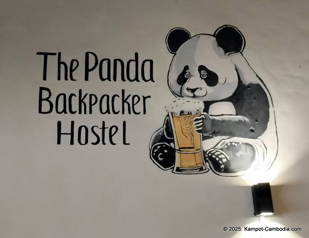 The Panda Backpaker Hostel in Kampot, Cambodia.