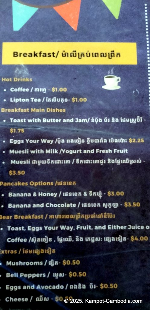 The Panda Backpaker Hostel in Kampot, Cambodia.