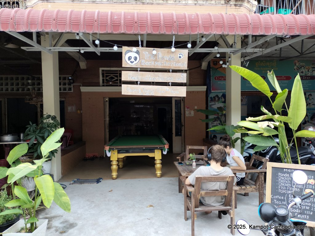 The Panda Backpaker Hostel in Kampot, Cambodia.