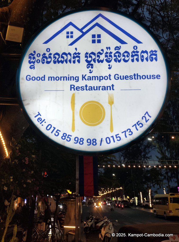 good morning kampot guesthouse in cambodia