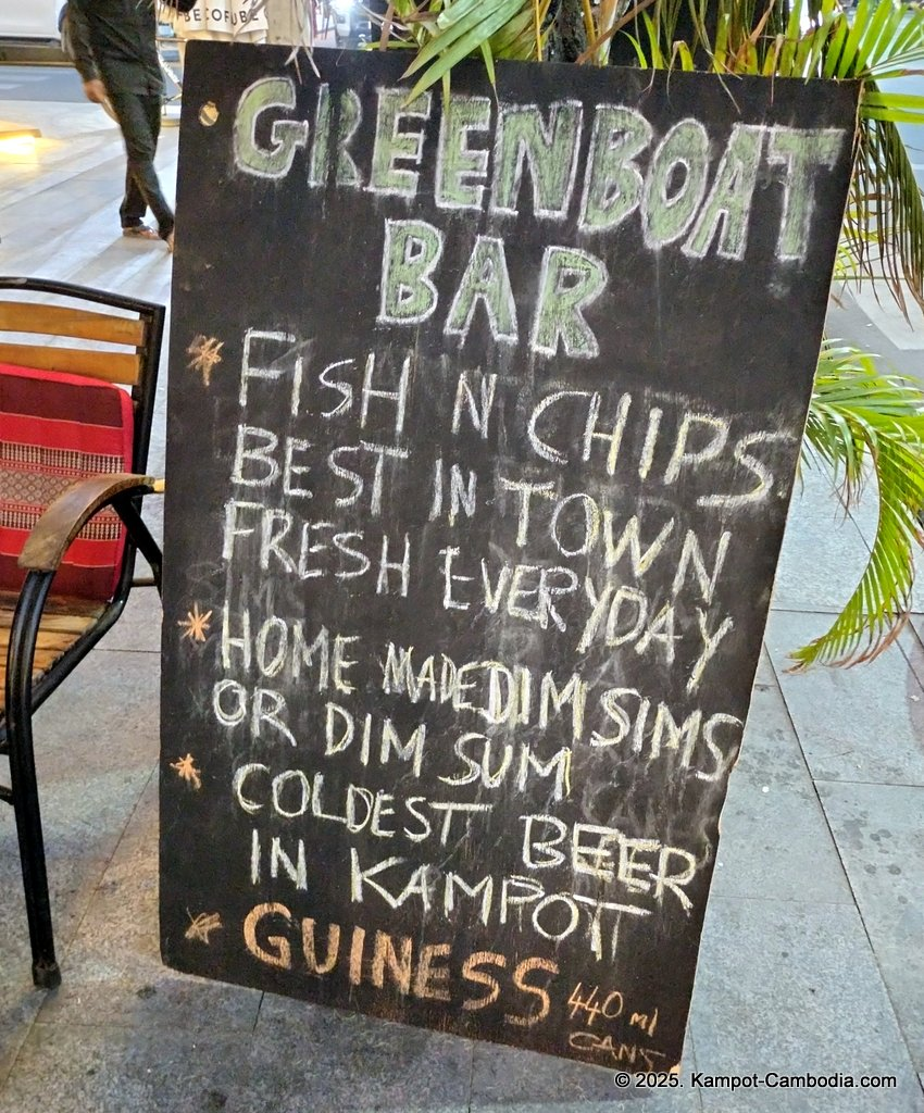green boat bar in kampot cambodia