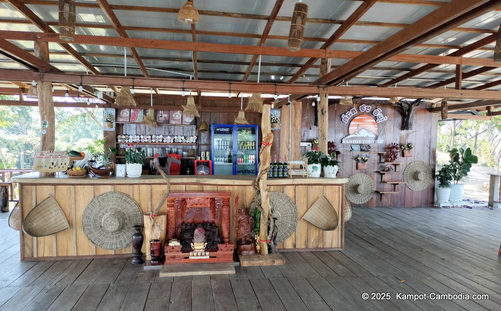 Kampot Top View Camping and Cafe on a mountain in Kampot, Cambodia