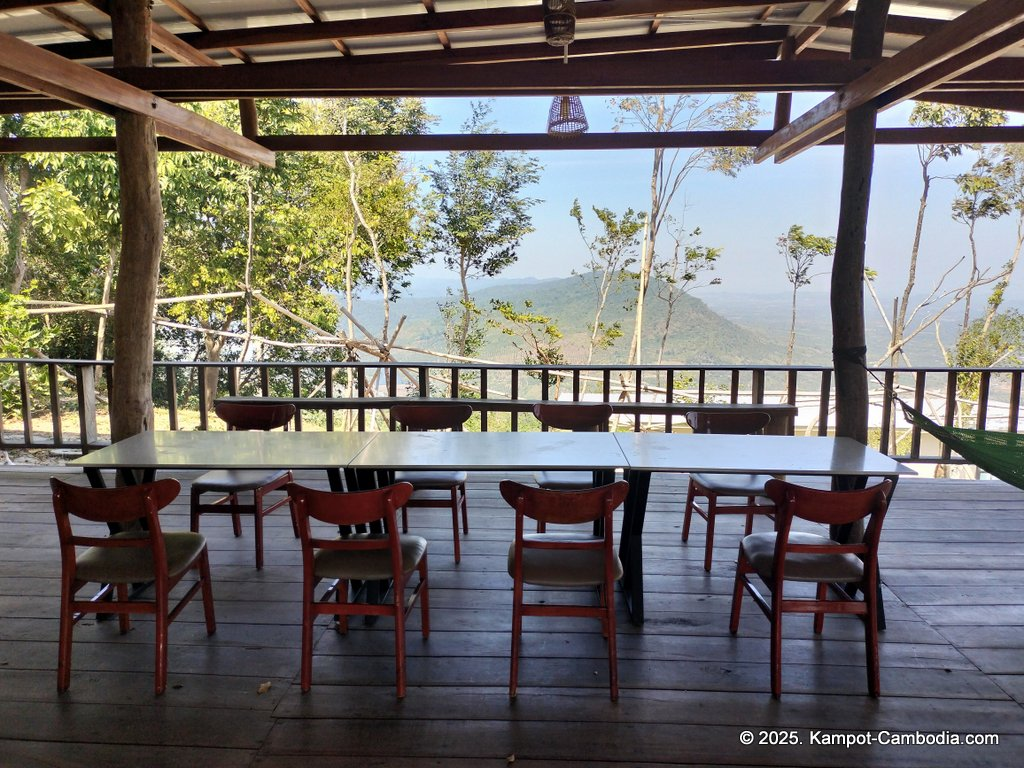 Kampot Top View Camping and Cafe on a mountain in Kampot, Cambodia