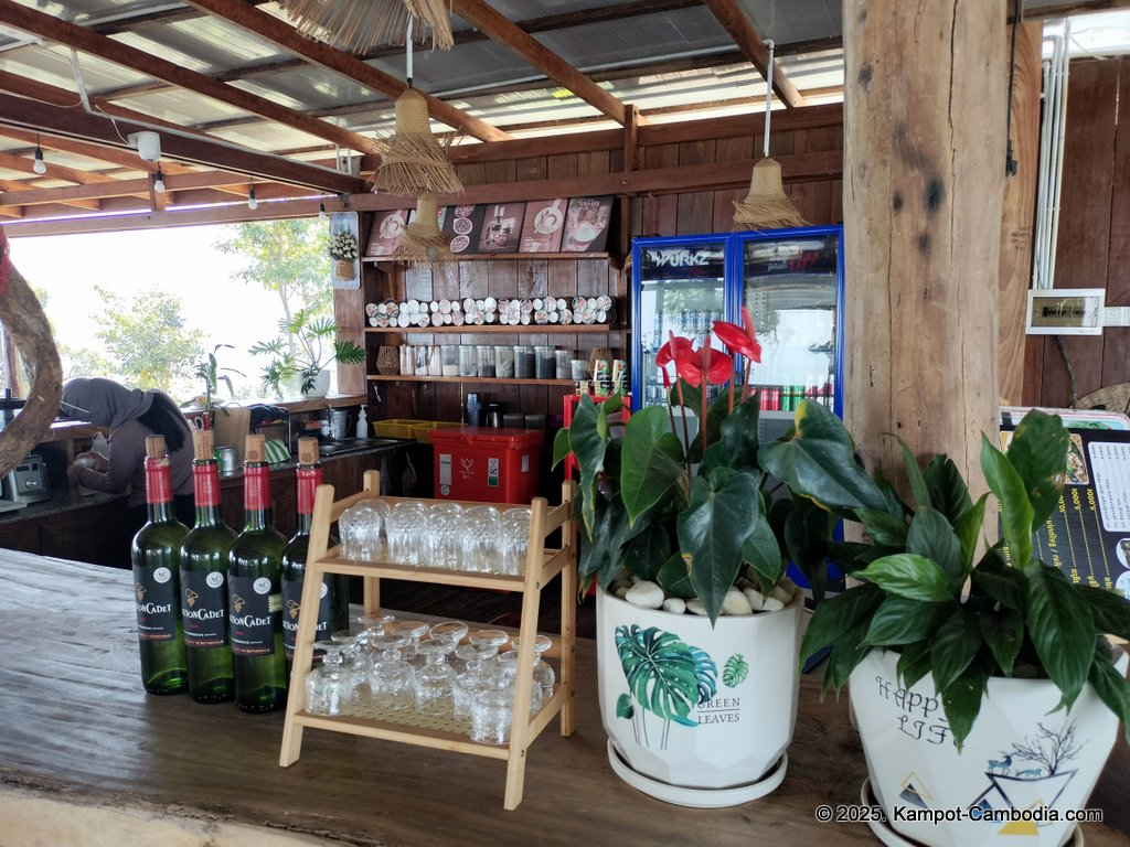 Kampot Top View Camping and Cafe on a mountain in Kampot, Cambodia