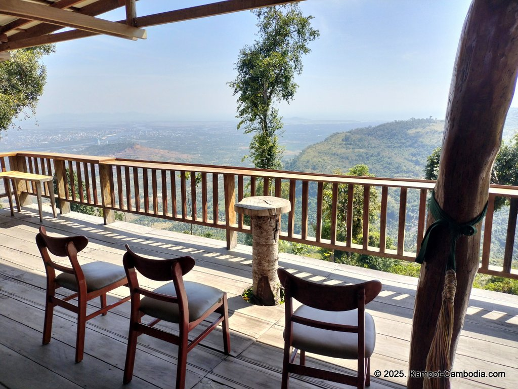 Kampot Top View Camping and Cafe on a mountain in Kampot, Cambodia