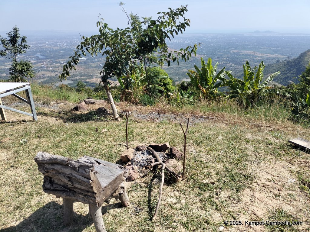 Kampot Top View Camping and Cafe on a mountain in Kampot, Cambodia