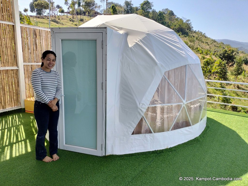 Kampot Top View Camping and Cafe on a mountain in Kampot, Cambodia