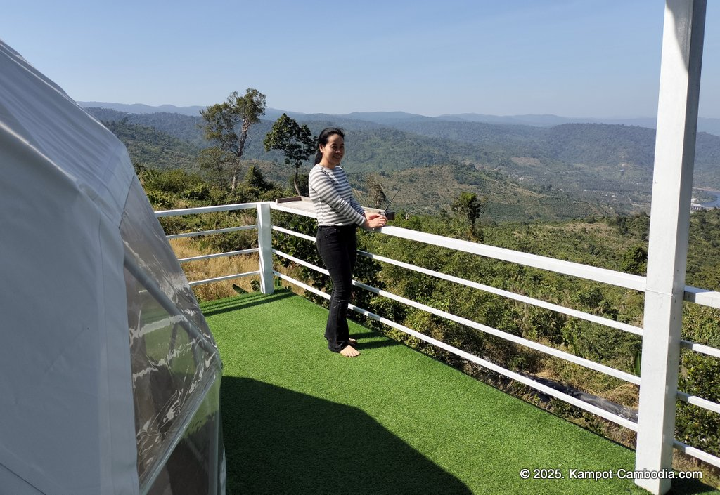 Kampot Top View Camping and Cafe on a mountain in Kampot, Cambodia