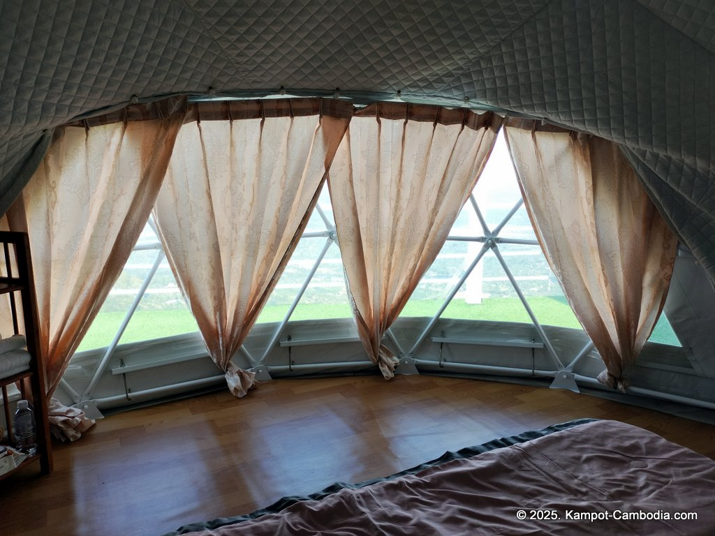 Kampot Top View Camping and Cafe on a mountain in Kampot, Cambodia