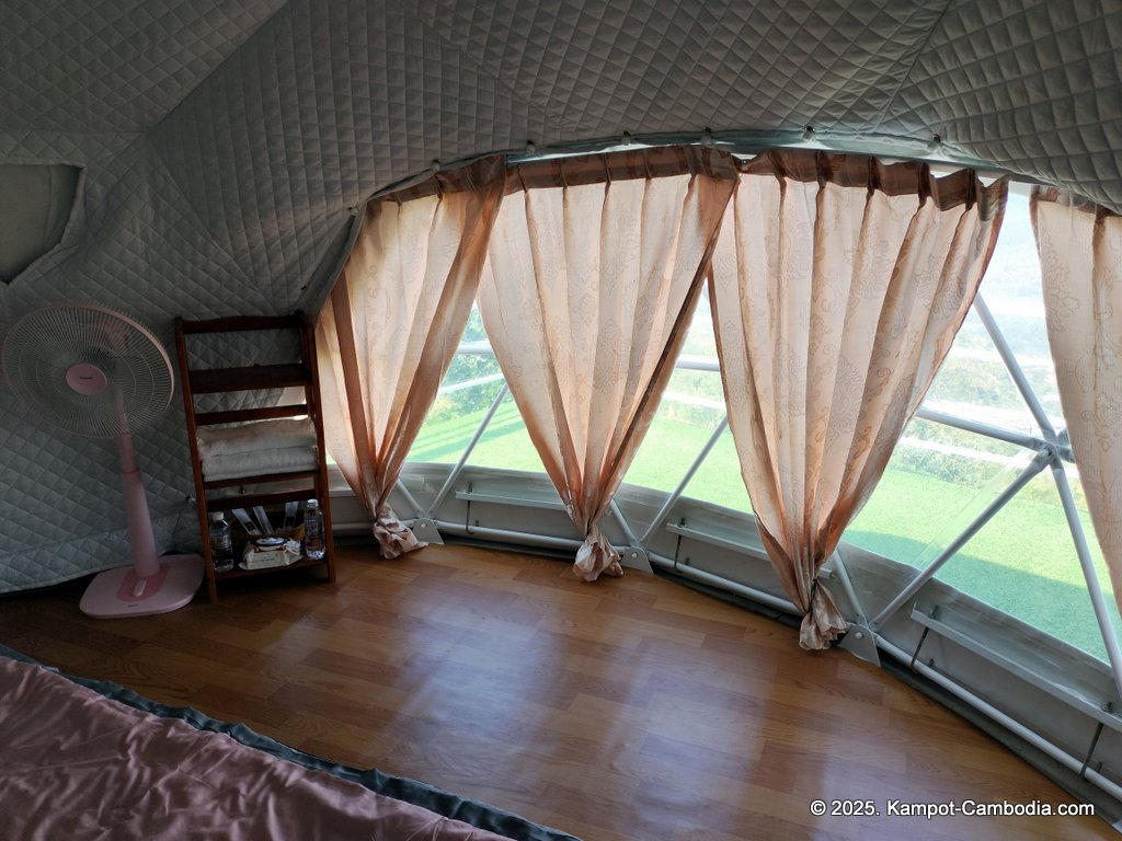 Kampot Top View Camping and Cafe on a mountain in Kampot, Cambodia