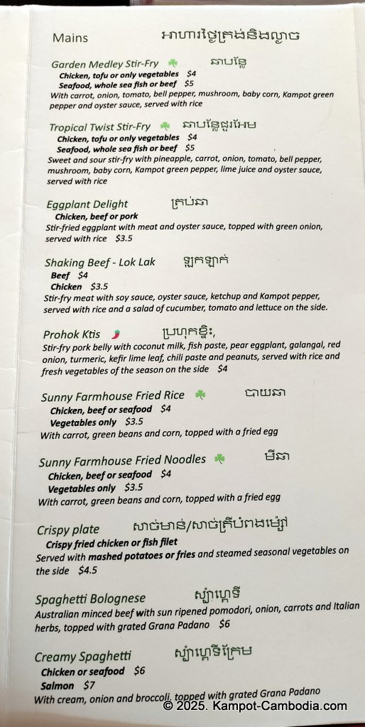 smashed burger in kampot, cambodia and Banana Leaf restaurant khmer food.