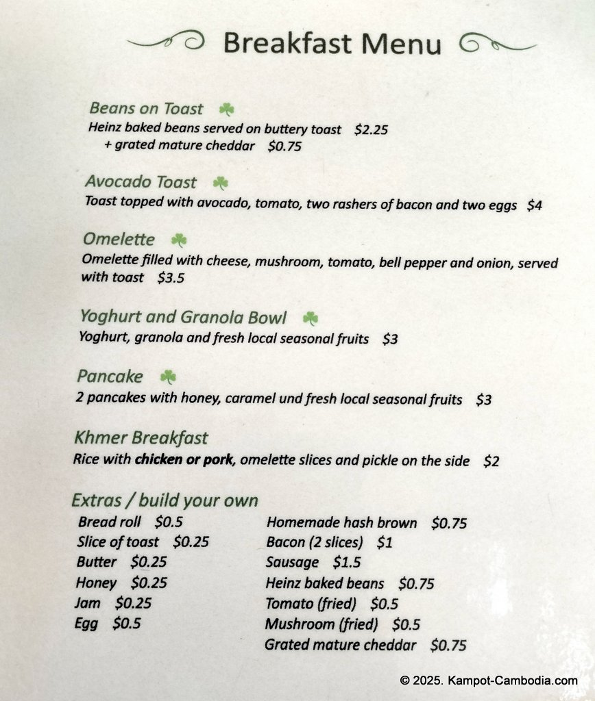 smashed burger in kampot, cambodia and Banana Leaf restaurant khmer food.