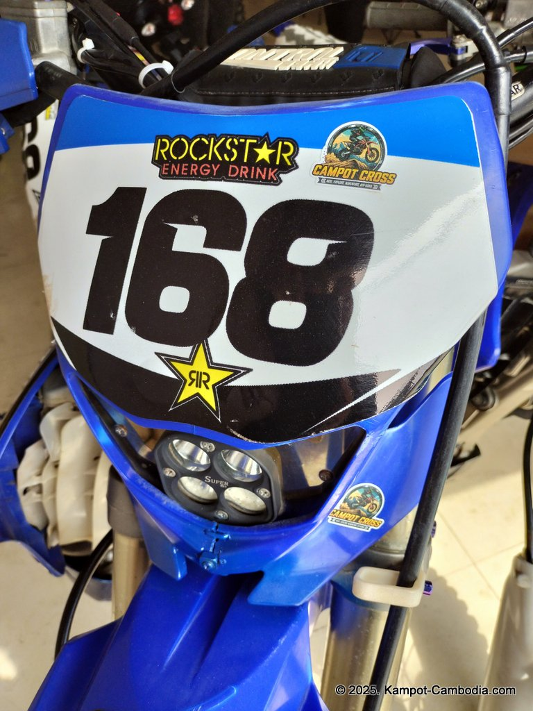 Campot Cross dirt bike rentals in Kampot, Cambodia.