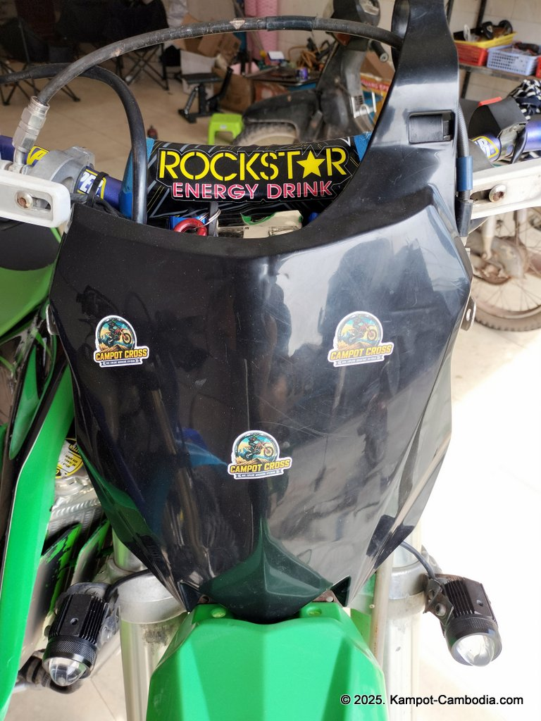 Campot Cross dirt bike rentals in Kampot, Cambodia.