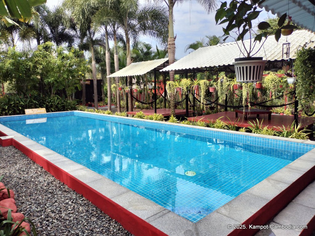 Casa Botanica Gardens and Rooms in Kampot, Cambodia.