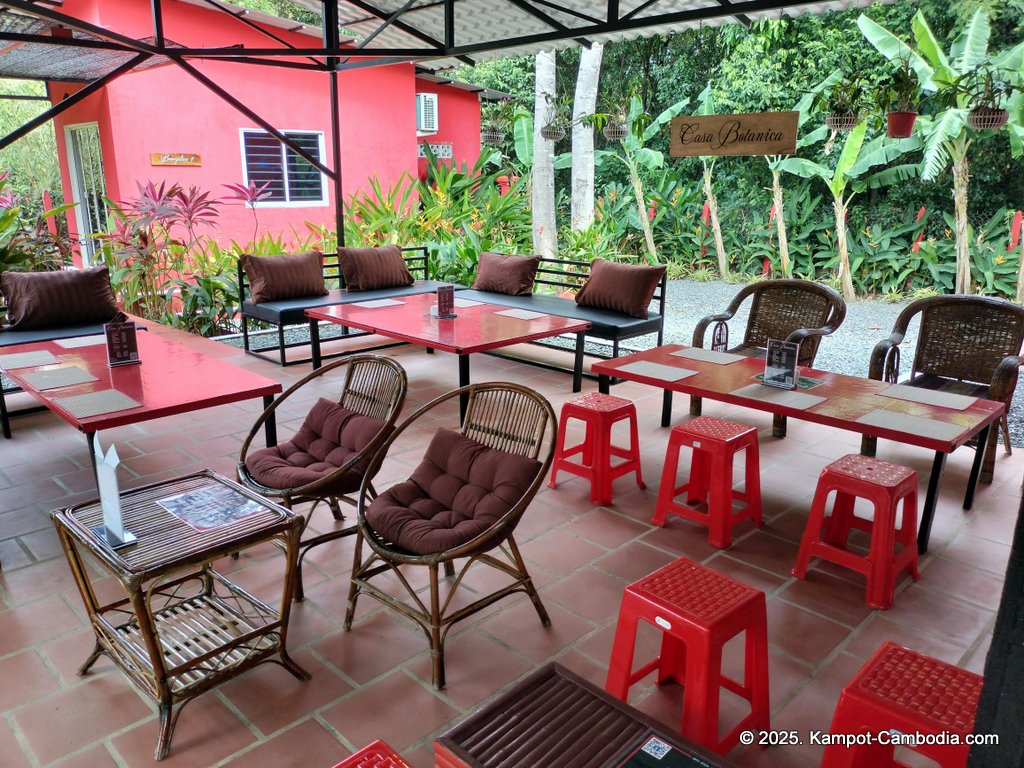 Casa Botanica Gardens and Rooms in Kampot, Cambodia.