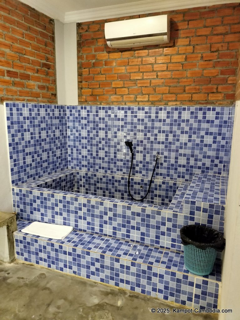 The Last Beach House guesthouse on Koh Smao Beach on the Kampot River. Kampot, Cambodia