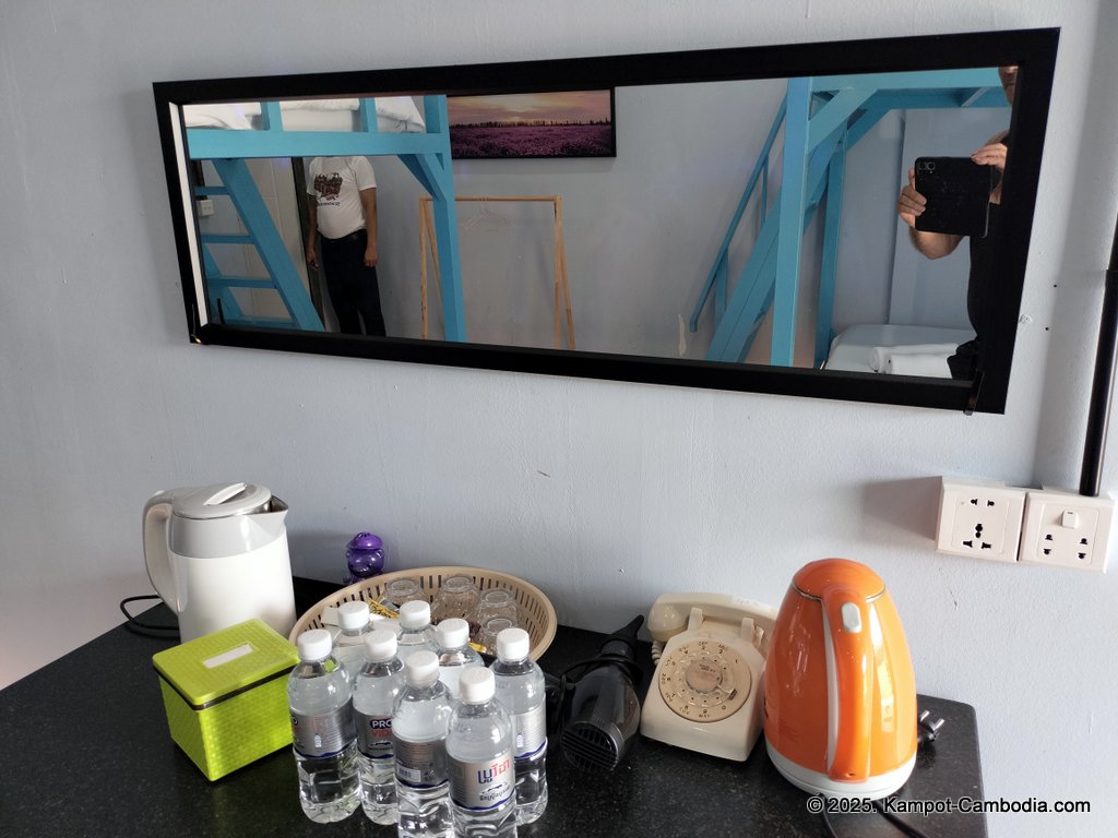 The Last Beach House guesthouse on Koh Smao Beach on the Kampot River. Kampot, Cambodia