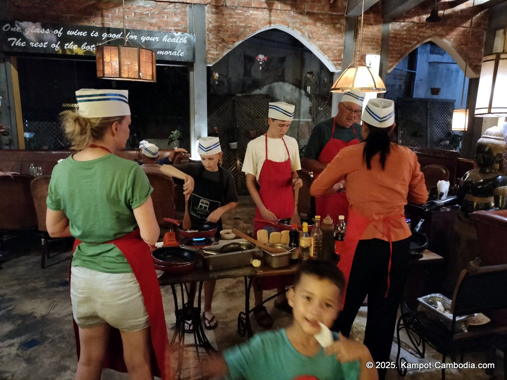 kampot seafood & pepper restaurant in kampot, cambodia. Cooking Class
