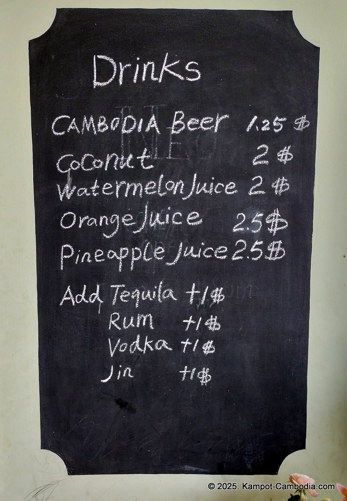 103 Hot Pizza in downtown Kampot, Cambodia