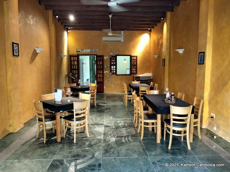 103 Hot Pizza in downtown Kampot, Cambodia