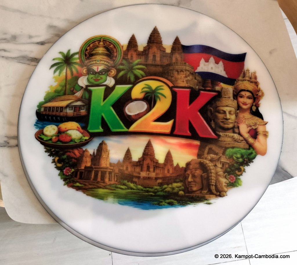 K2K Halala Indian Sri Lankan Restaurant in Kampot, Cambodia.