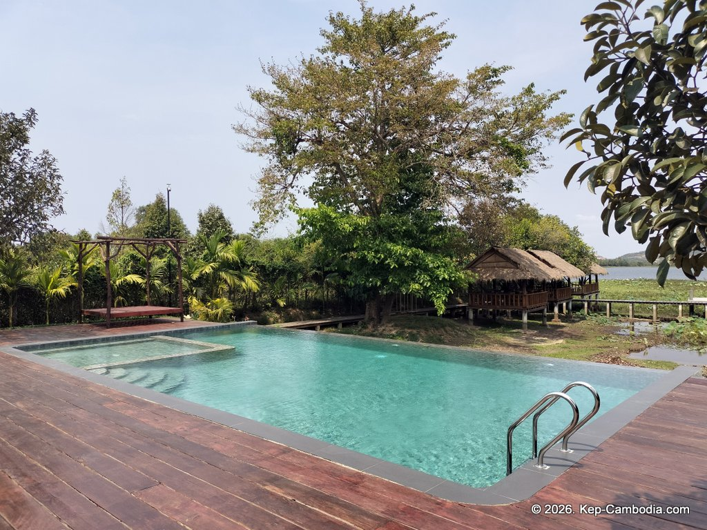 secret lake house in kampot, cambodia on the secret lake.