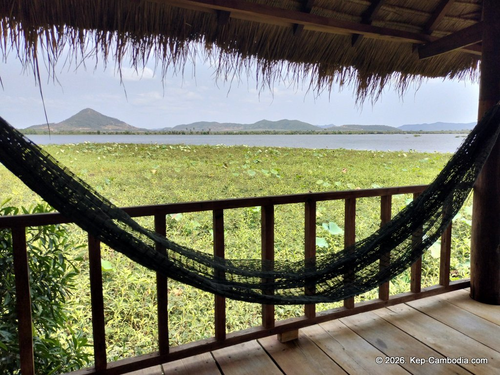secret lake house in kampot, cambodia on the secret lake.