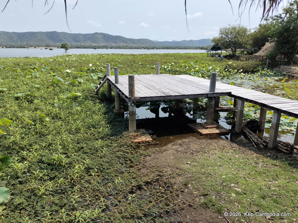 secret lake house in kampot, cambodia on the secret lake.