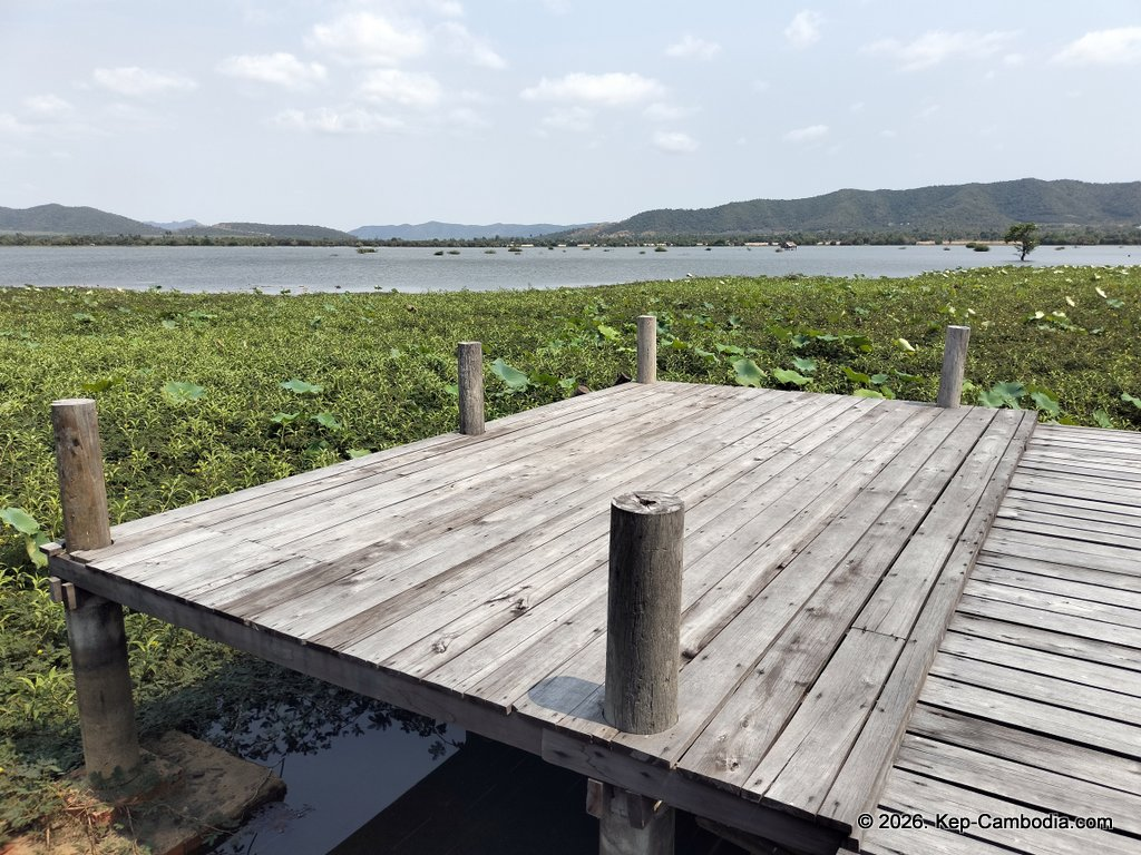 secret lake house in kampot, cambodia on the secret lake.
