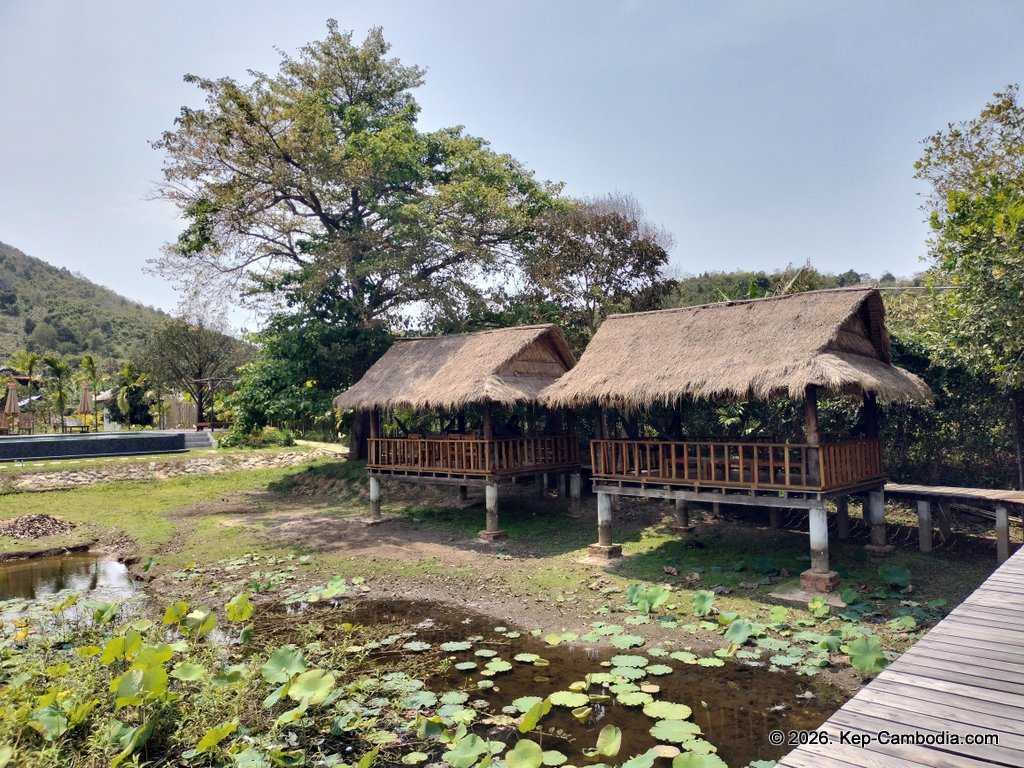 secret lake house in kampot, cambodia on the secret lake.