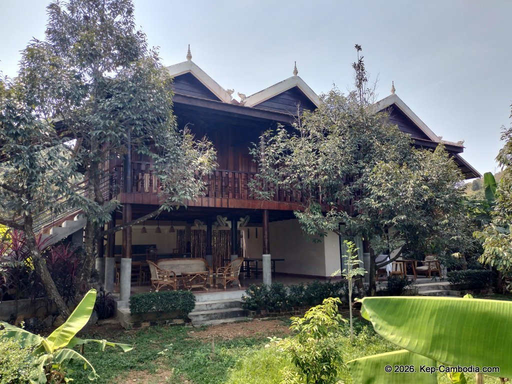 secret lake house in kampot, cambodia on the secret lake.