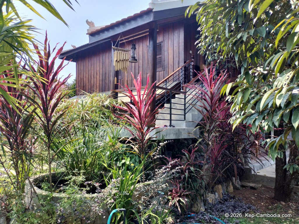 secret lake house in kampot, cambodia on the secret lake.