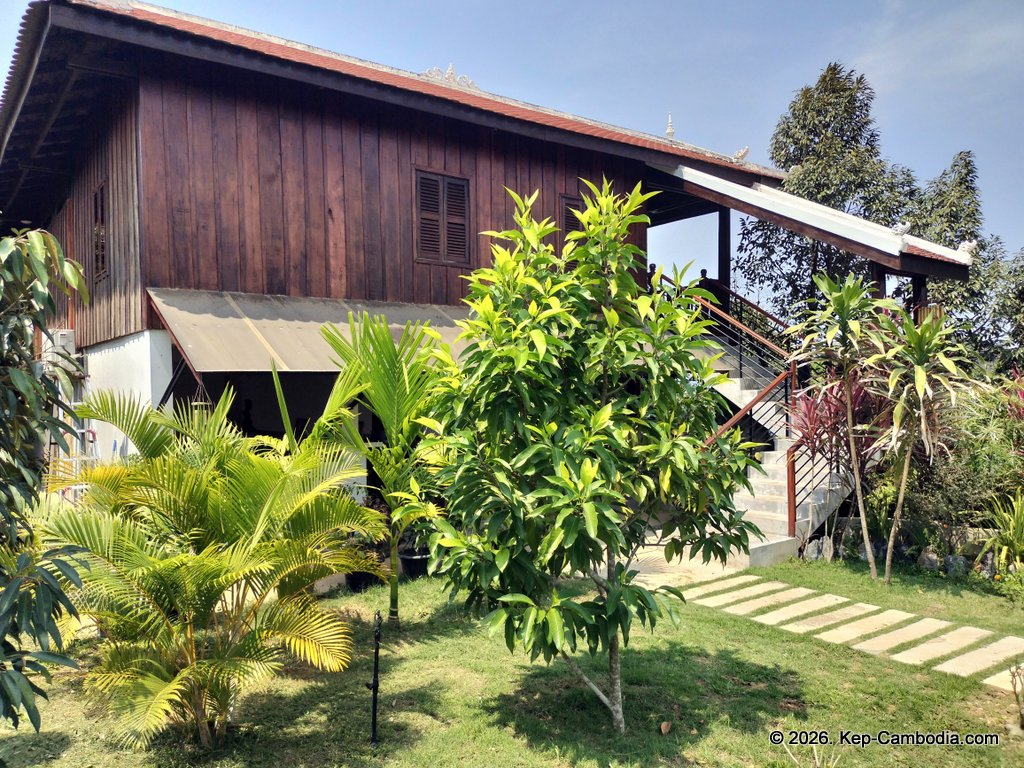 secret lake house in kampot, cambodia on the secret lake.