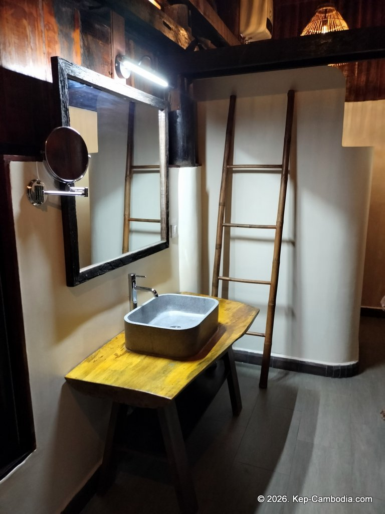 secret lake house in kampot, cambodia on the secret lake.