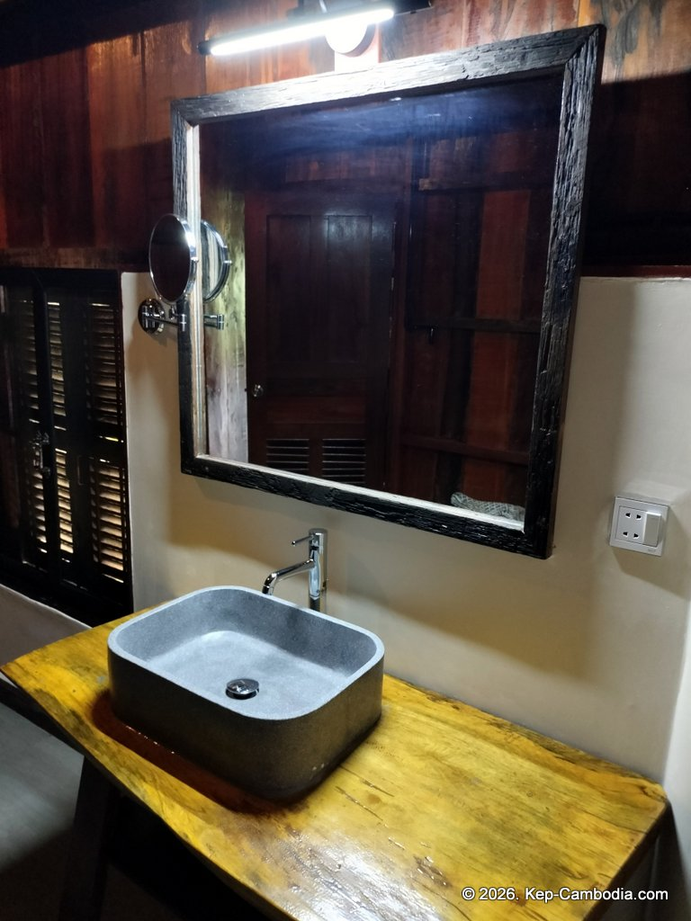 secret lake house in kampot, cambodia on the secret lake.