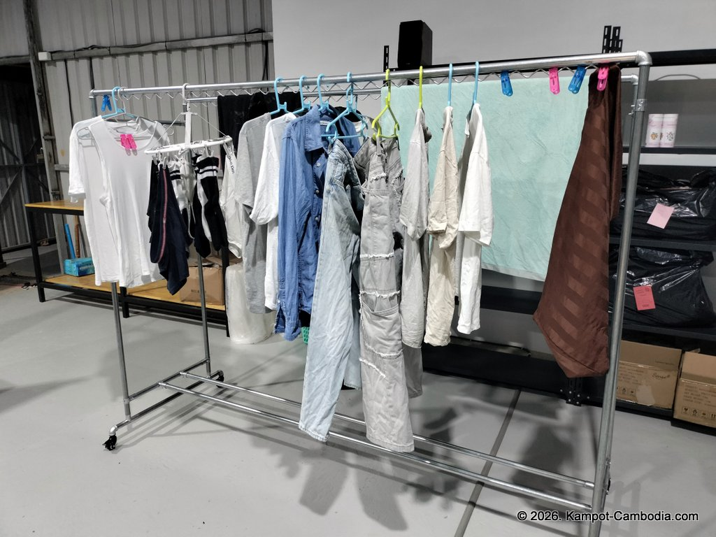 KL Laundry, Cafe and Bar in Kampot, Cambodia. Laundromat and cafe and bar.