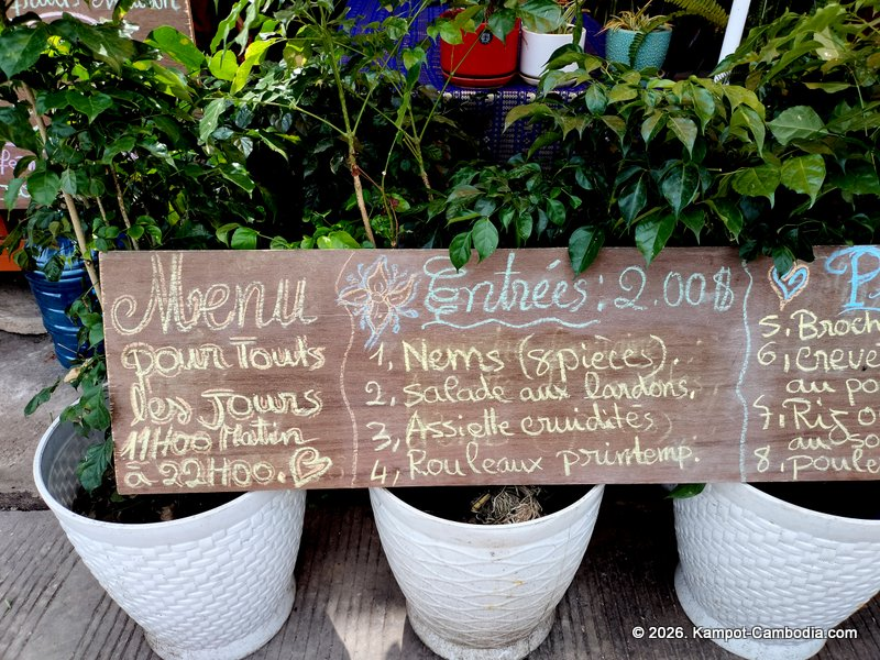 Rega Vietnamese Restaurant in Kampot, Cambodia