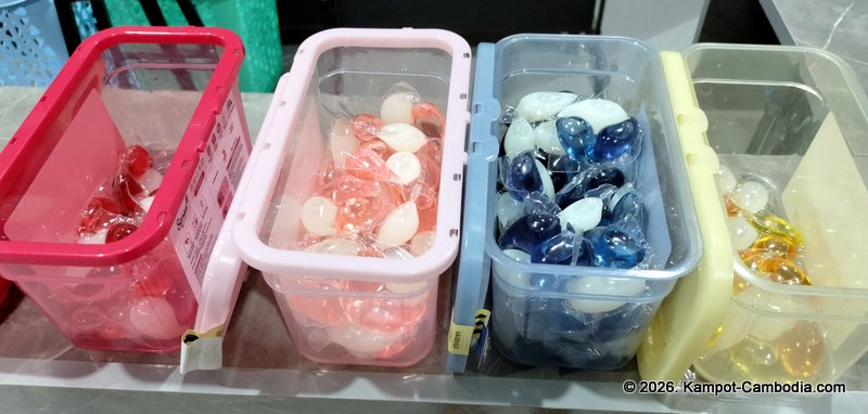 KL Laundry and Bar in Kampot, Cambodia. Laundromat and cafe and bar.