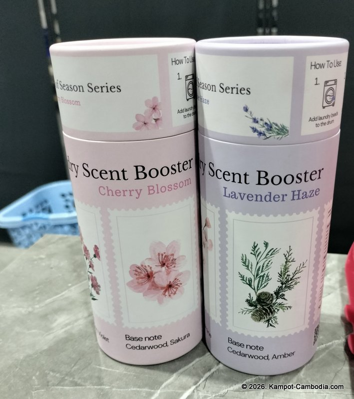 KL Laundry and Bar in Kampot, Cambodia. Laundromat and cafe and bar.