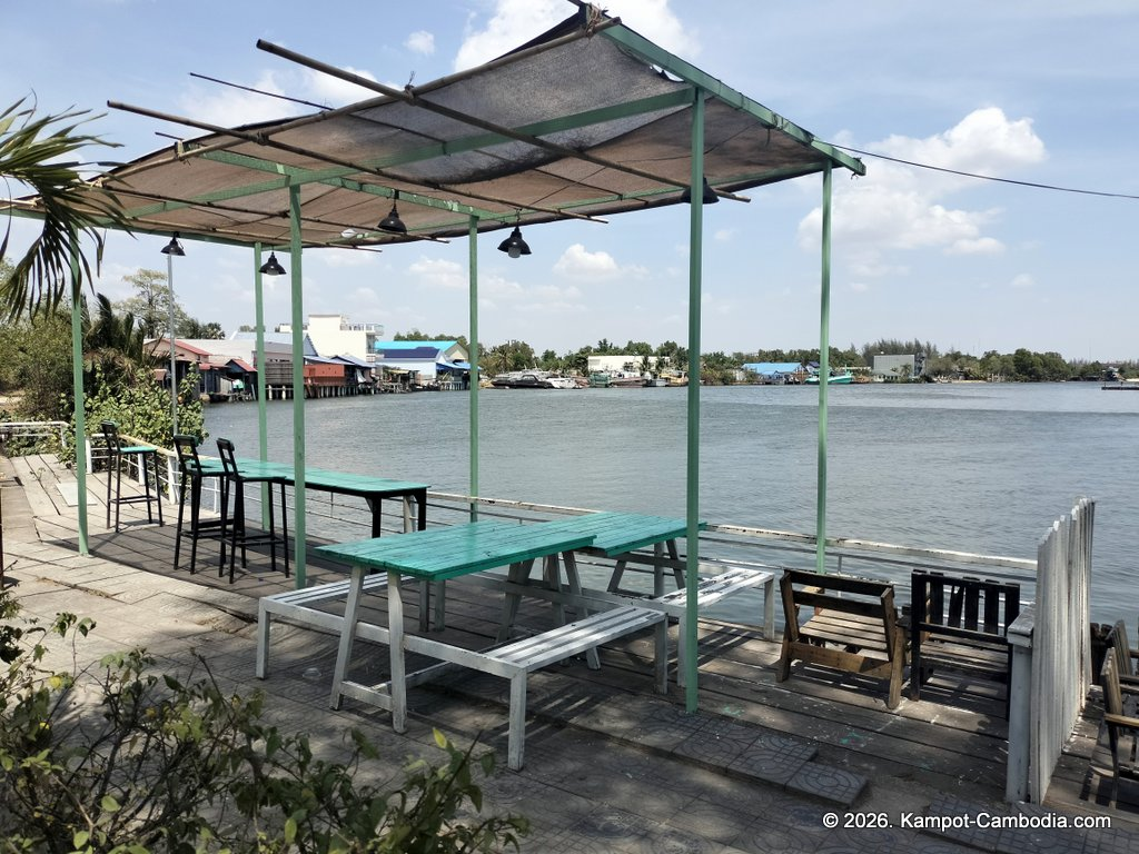 Fishing Ville fishing pier and guesthouse in kampot, cambodia