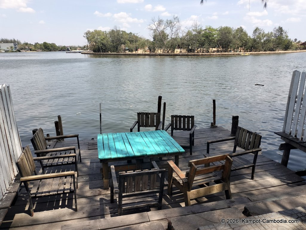 Fishing Ville fishing pier and guesthouse in kampot, cambodia