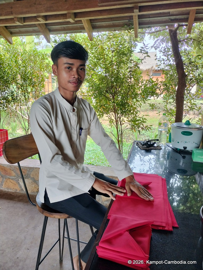 Sre Lodge Community in Kampot, Cambodia. Nature resort.