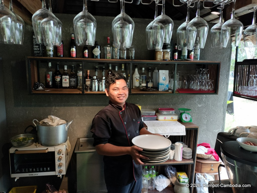 Sre Lodge Community in Kampot, Cambodia. Nature resort.