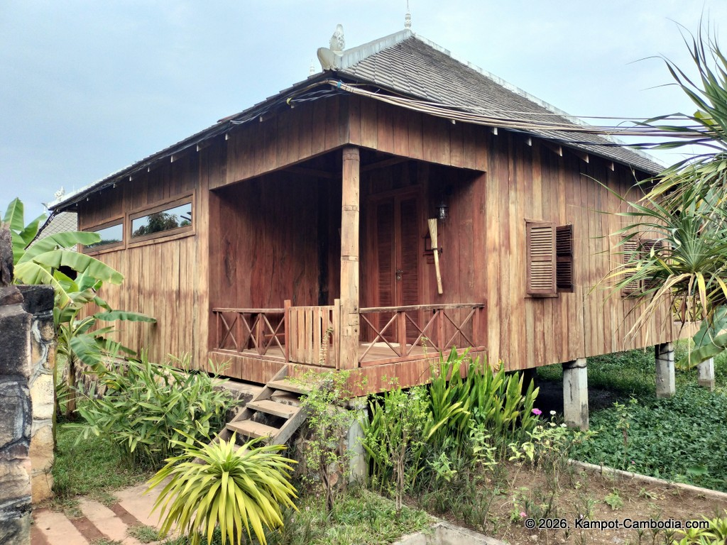 Sre Lodge Community in Kampot, Cambodia. Nature resort.