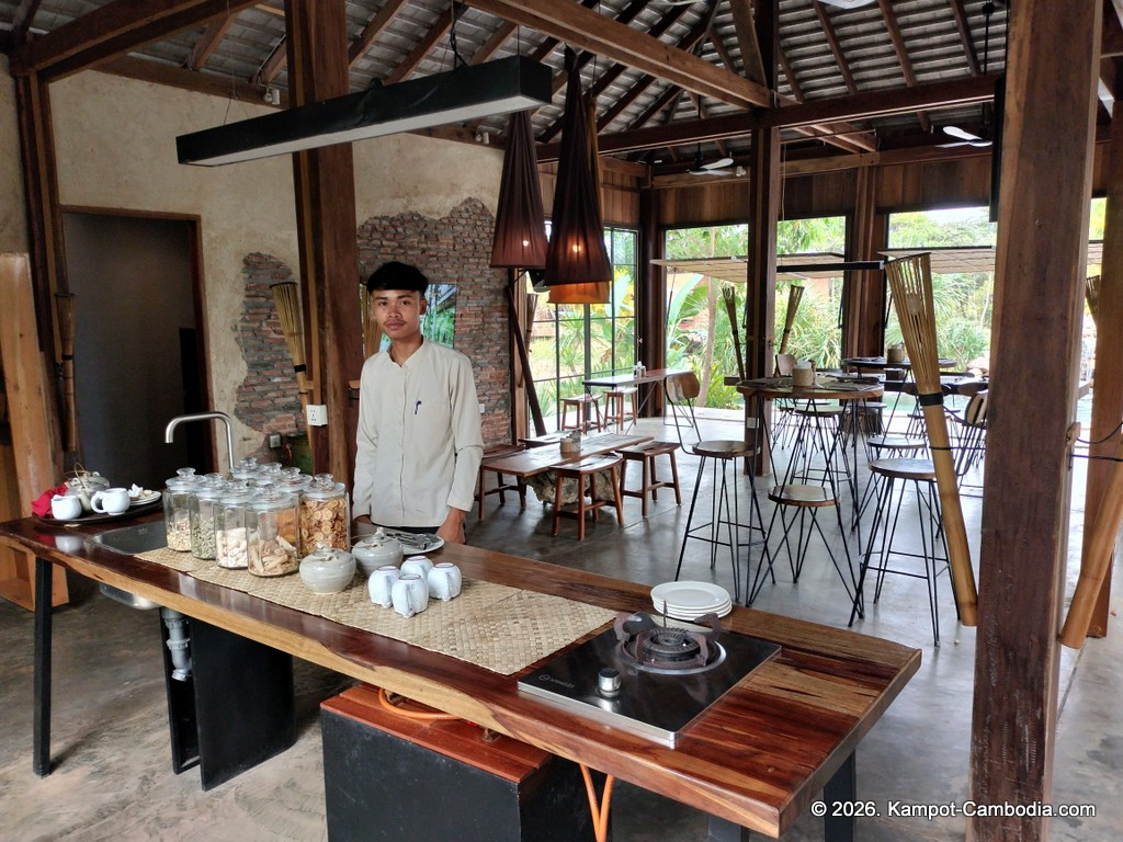 Sre Lodge Community in Kampot, Cambodia. Nature resort.