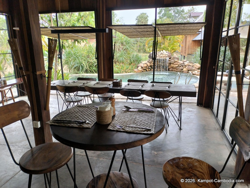 Sre Lodge Community in Kampot, Cambodia. Nature resort.