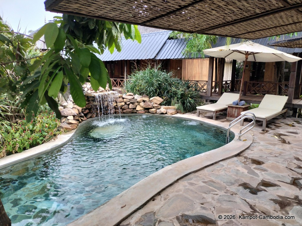 Sre Lodge Community in Kampot, Cambodia. Nature resort.